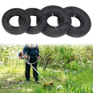 Chainsaw Oil Seal Accessories Brown For 45cc Garden Kit Lawn Mower Outdoor Parts Replacement 2sets For 45/52/5800